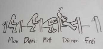 Friday = Freitag, Frei = free.  Get it?